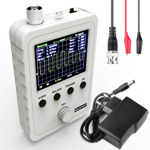 Quimat cyfrowy oscyloskop w zestawie z kablem BNC wyświetlacz 2,4 (1905)