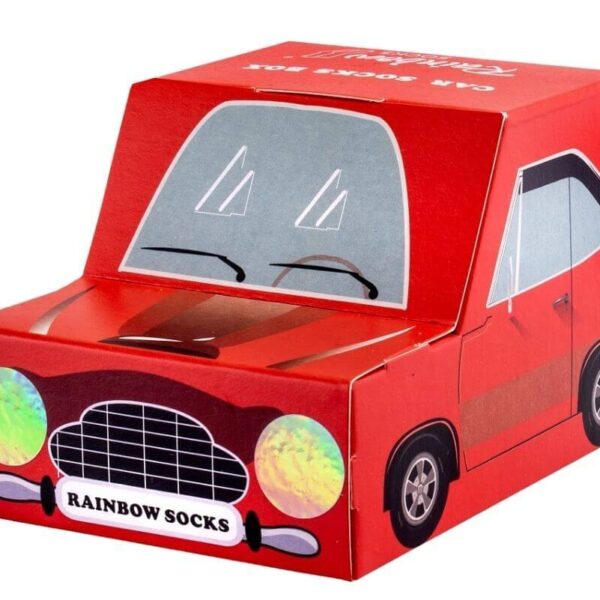 Rainbow Socks Skarpetki Car Socks Box czerwony rozmiar 36-40 (1926)