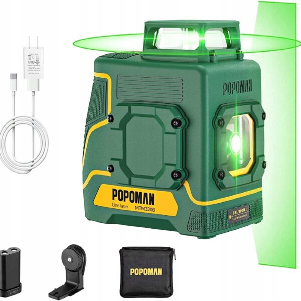 Laser krzyżowy Popoman MTM330B 30 m (B969)