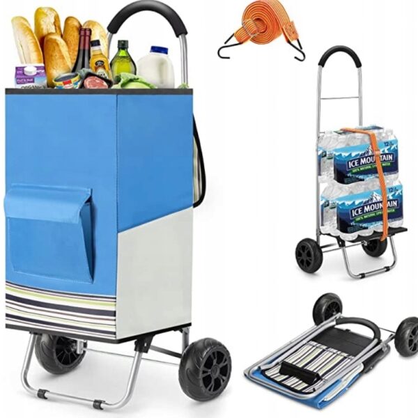 Wózek na zakupy WONSEFOO CZARNY (B1009)