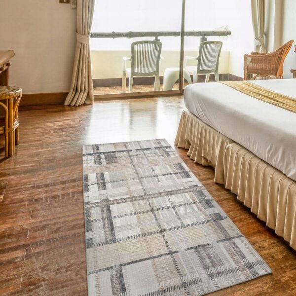 TALETA NELE Dywan beżowy do jadalni, sypialni, biura 150 cm x 80 cm (B2158)