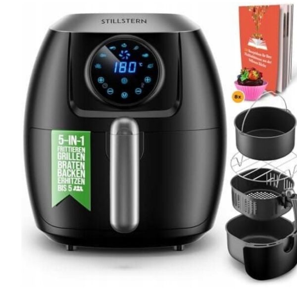0Frytkownica beztłuszczowa Stillstern 5l 1800 W super (F10)
