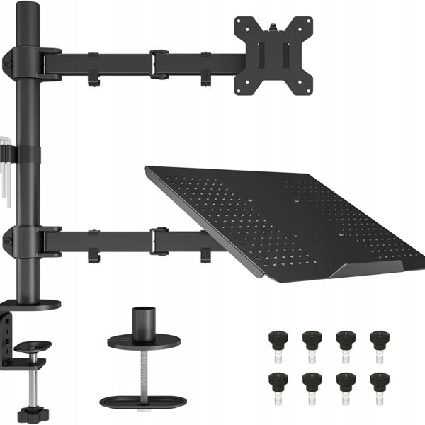 Uchwyt biurkowy odchylany na 2 monitory 13-27'' (2246)