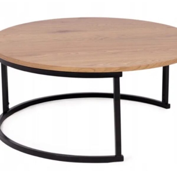 Lula Okrągły Stolik 80 Cm Do Salonu Loft (2404)