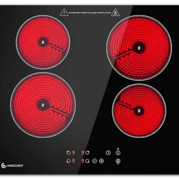 AMZCHEF FS-R60S Płyta grzewcza z ceramiki szklanej 4 pola 60cm 6000W (2408)