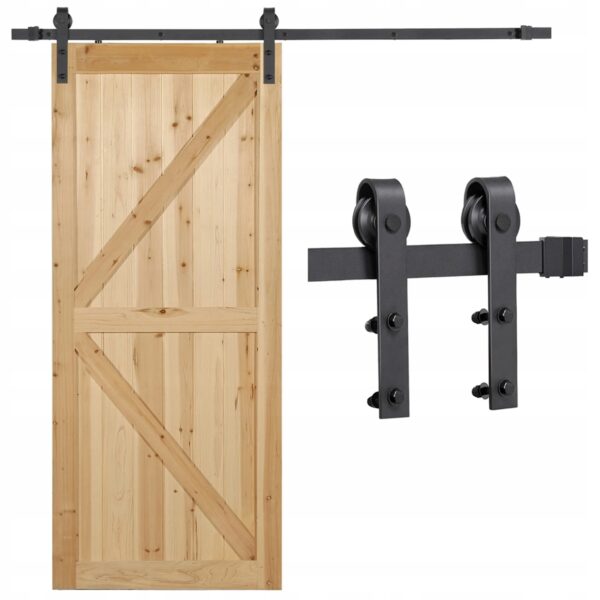 System do drzwi przesuwnych naścienny 100 cm YAHEETECH 2 m (2492)