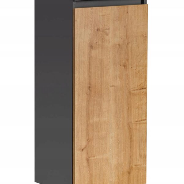 MONAKO GREY OAK 811 Szafka z koszem na pranie 40 (2696)