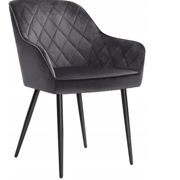 Krzesło Songmics szary welur 2 sztuki (2704)