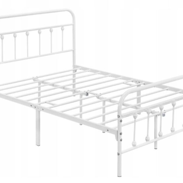 Łóżko podwójne metalowe Yaheetech cc 160x200 CZARNE (X257)