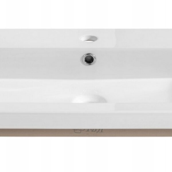 Umywalka łazienkowa, ceramiczna, Spirit, 81x46x14 cm, biały (2522)