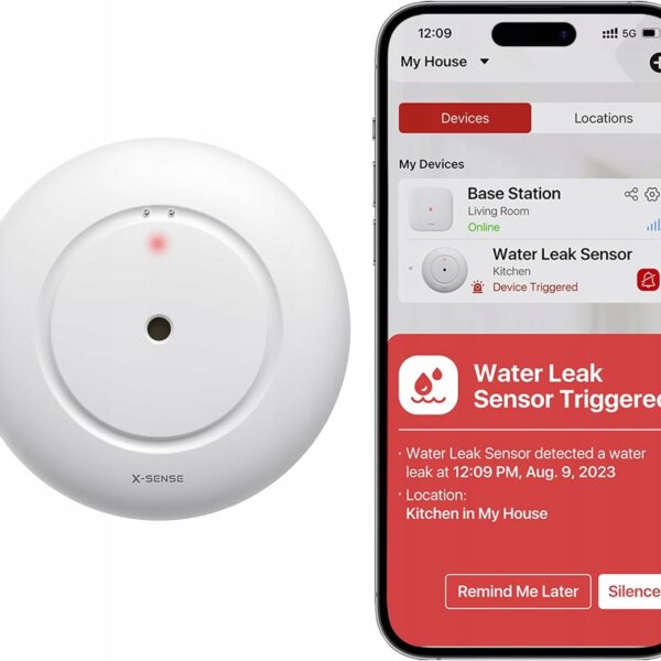 X-Sense czujnik WIFI nieszczelności wody SWS51 KOMPLET 3SZT (B3134)