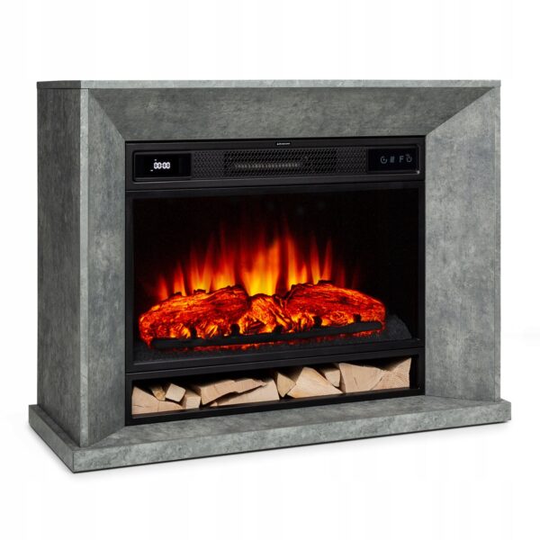 Kominek stojący elektryczny Klarstein szary 1900 W 90 x 71 x 34 cm (2372)