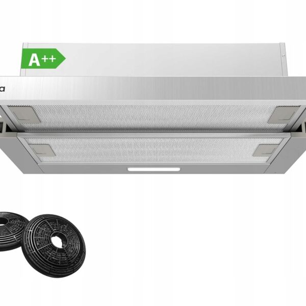 Okap Kuchenny CIARRA CBCS6906D A++ Płaski 60 cm 370 m³/h Teleskopowy (2516)