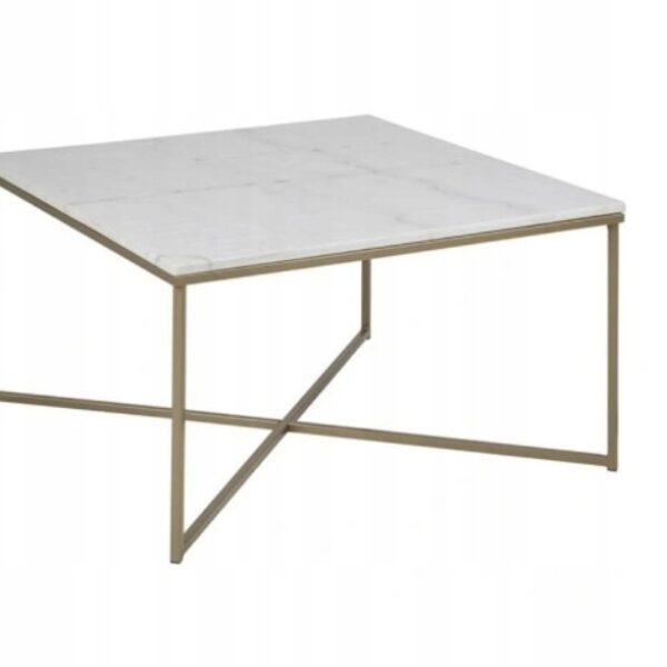 Stolik kawowy Alisma 80×80 marmur (E2240)