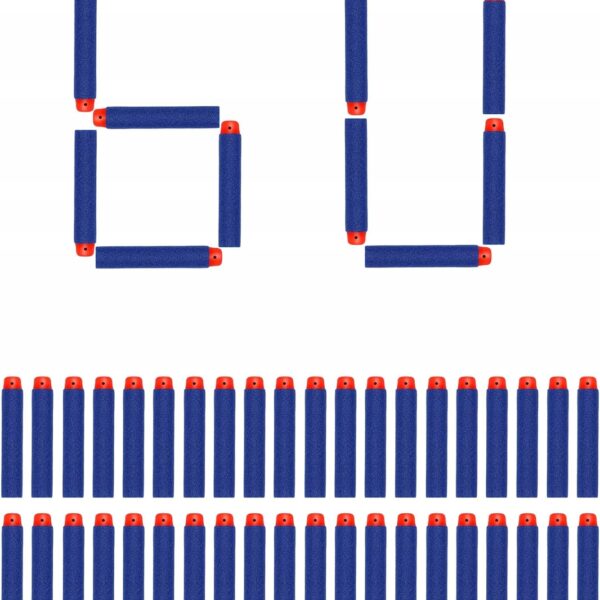 Piankowe rzutki wkład do rzutków Nerf VReder 7,2 cm 60SZT (B4037)