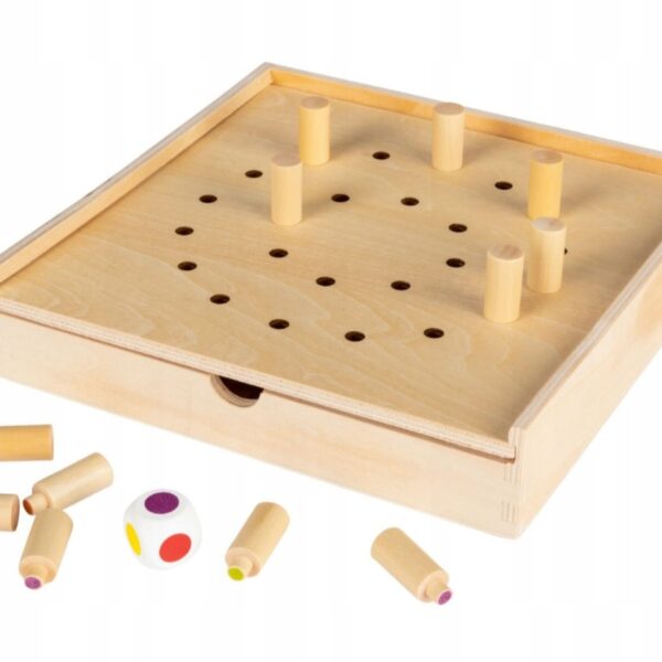 Gra logiczna kolorowe memory drewniana (221)