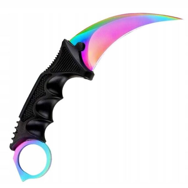 NÓŻ MOTYLKOWY TRENINGOWY KARAMBIT COUNTER STRIKE (B3499)