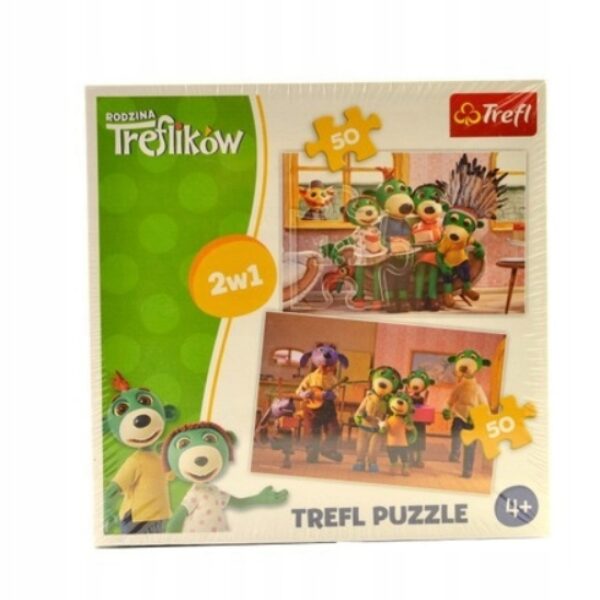 Puzzle Trefl rodzina treflików 50 elementów Rodzina Treflikow (279)