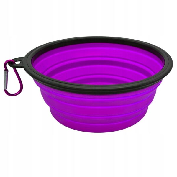 Podróżna Miska dla Psa Silikonowa Składana Turystyczna Duża 1000ml (B1717)