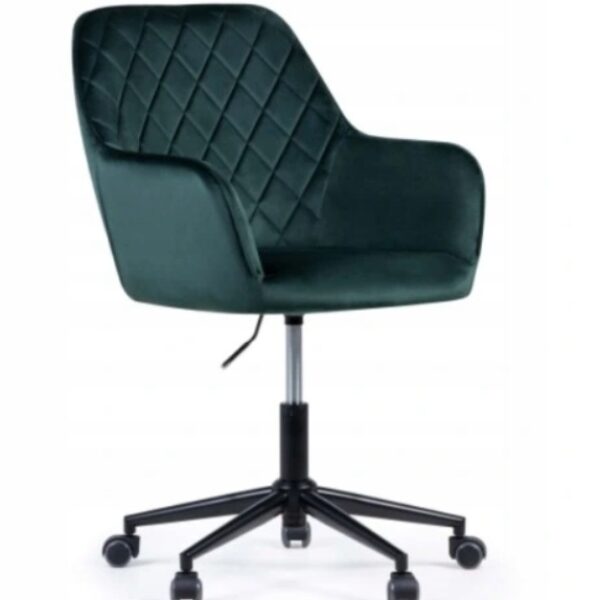 Sully Fotel obrotowy zielony welurowy LECTUS (D1636)