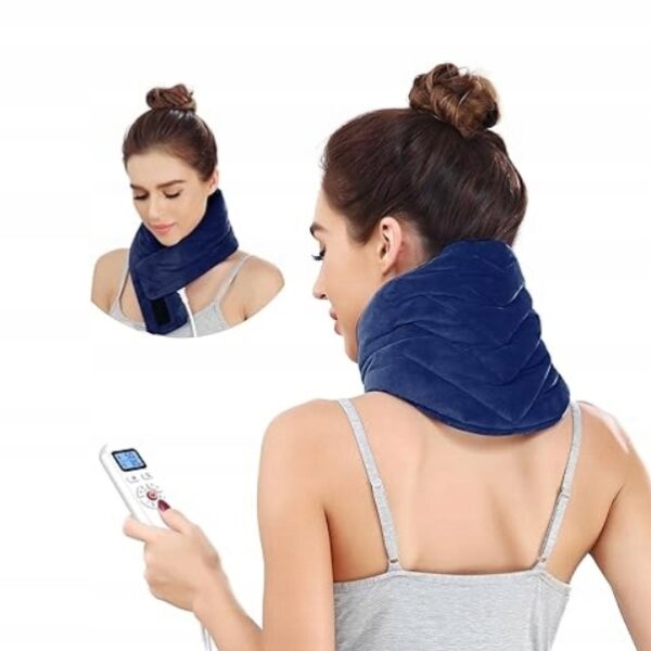 PODUSZKA GRZEWCZA NA KARK 19 x 74 CM 30-70°C CIEMNONIEBIESKA ZF-FR-A06(576)