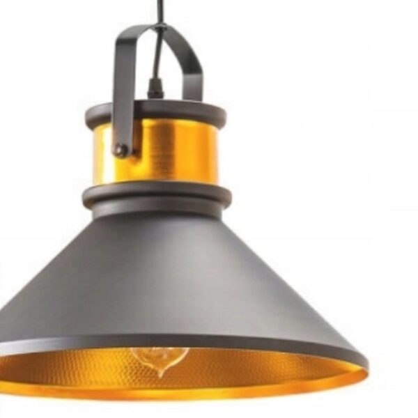 Lampa wisząca Luz III 37 cm czarno złota (715)
