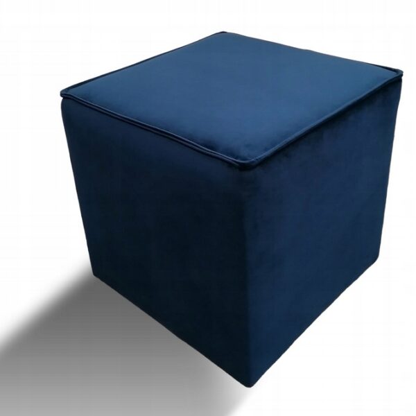 LECTUS pufa KWADRATOWA 40x40 WELUR GRANATOWA (732)