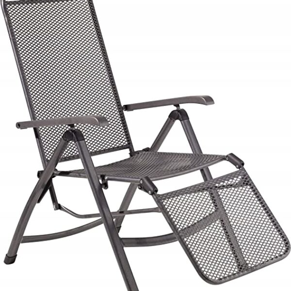 Leżak/ krzesło składane Greemotion metal szary (753)