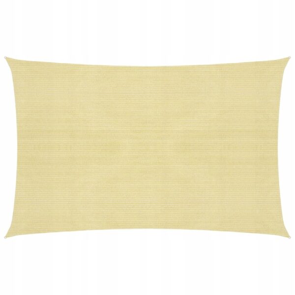 Żagiel przeciwsłoneczny, 160 g/m², beżowy, 4x5 m, HDPE (757)